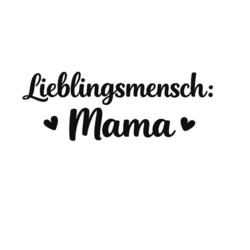 Bügelbild Lieblingsmensch Mama
