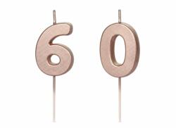Geburtstagskerzen Roségold Set 6 & 0