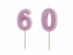 Geburtstagskerzen Lila Set 6 & 0