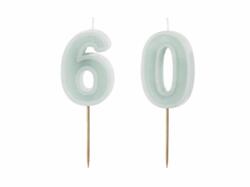 Geburtstagskerzen Mint Set 6 & 0