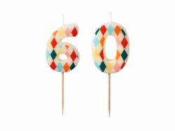 Geburtstagskerzen Rhombus Set 6 & 0