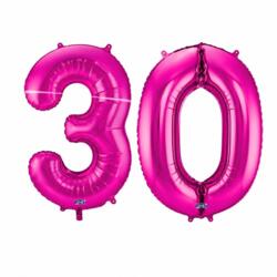 30 Geburtstag Ballon Set 3 & 0 Pink