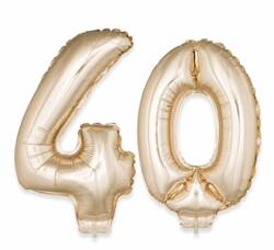 40 Geburtstag Ballon Set 4 & 0 Champagne
