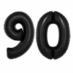 90 Geburtstag Ballon Set 9 & 0 Schwarz 1M