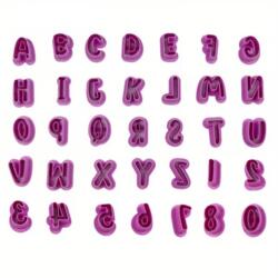 35-teiliges Set Buchstaben- & Zahlen-Ausstecher