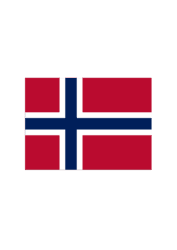 Bügelbild Norwegen Flagge