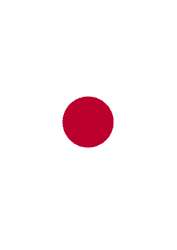 Bügelbild Japan Flagge