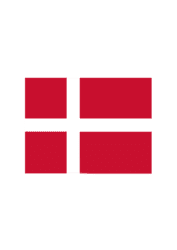 Bügelbild Dänemark Flagge