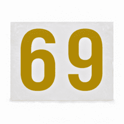 Motif thermocollant chiffre 6 & 9 or 12 cm