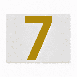 Thermocollant chiffre 7 or 12 cm