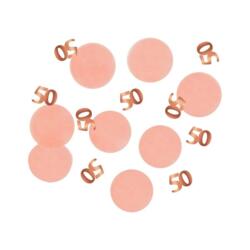 Tischkonfetti Zahl 50 Roségold