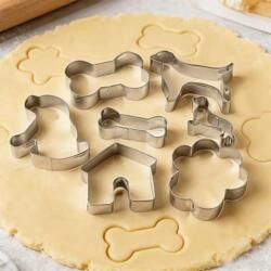 Hunde-Ausstechformen aus Edelstahl – 7-teiliges Set