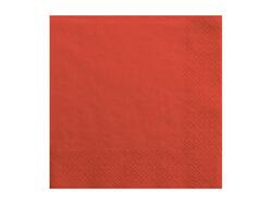 Serviettes rouge 33x33cm