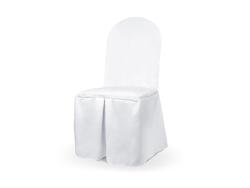 Housses de chaise blanc mat ronde