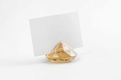 Porte-cartes diamant doré