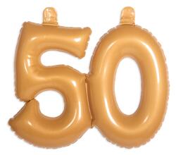 Ballon numéro 50 doré