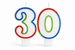 Geburtstagskerze 30 Jahre