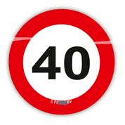Streu Deko Traffic Signs 40