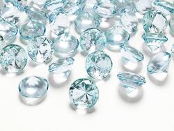 Christal diamants turquoise 20mm